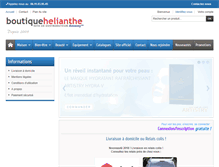 Tablet Screenshot of boutique-helianthe.fr